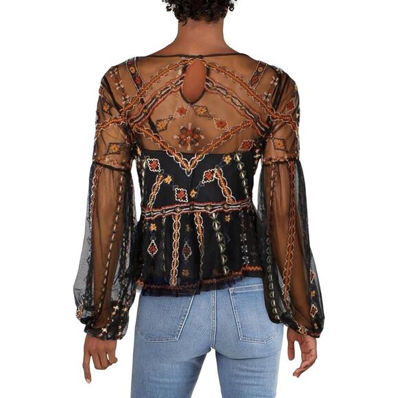 Free People Give A Little Mesh Top - Picture 4 of 15